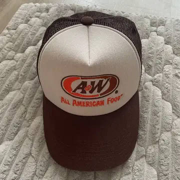 A&W 메쉬 로고캡 브라운