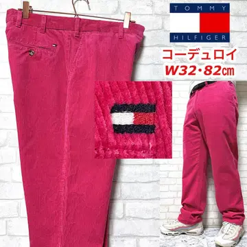 TOMMY HILFIGER 아름다운 색감의 코듀로이 팬츠 치노 팬츠 핑크
