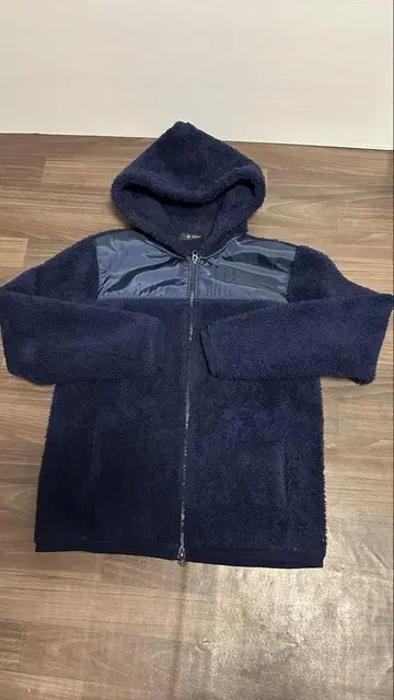 나노 유니버스 네이비 플리스 보아 자켓 후드티