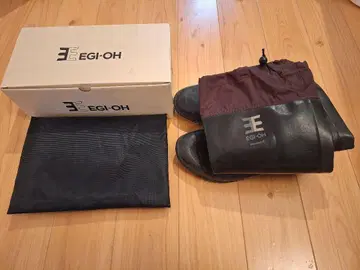 EGI-OH 낚시용 부츠 L 블랙 패커블 부츠 에기왕