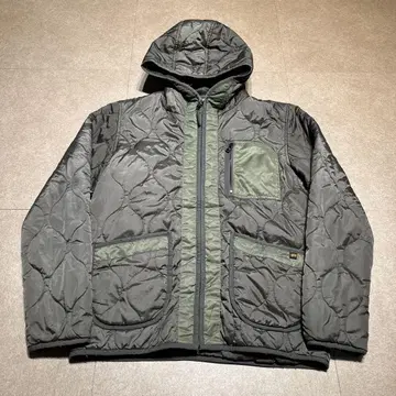 Alpha industries 퀼팅 자켓 밀리터리 카키 L