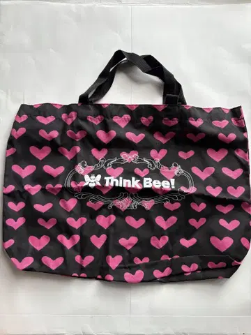 Think Beel 하트 무늬 빅 토트백