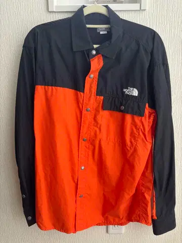 THE NORTH FACE 긴팔 셔츠 오렌지/블랙