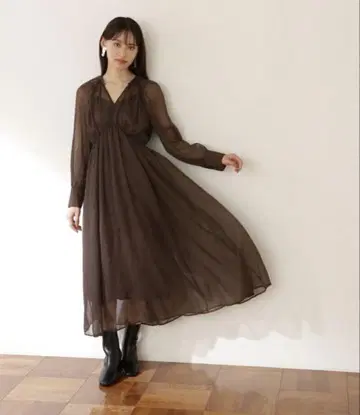 NATURAL BEAUTY BASIC 양류 개더 원피스