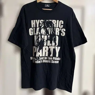 HYSTERIC GLAMOUR 블랙 T셔츠 L