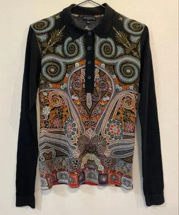 ETRO 피케 셔츠 페이즐리