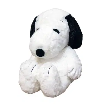 PEANUTS 휴그 스누피 봉제 인형 L 블랙