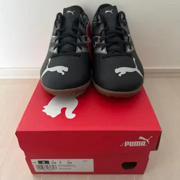 PUMA 남성용 풋살화 아타칸트 블랙 25.0cm
