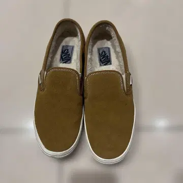 VANS 브라운 스웨이드 슬립온
