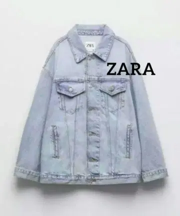 ZARA 오버 사이즈 데님 라이트 블루 S~M