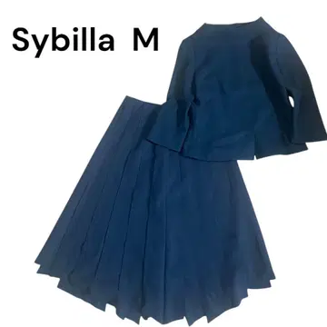 Sybilla M 네이비 스커트 셋업 수트 울 100%