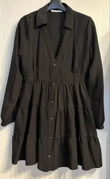 ZARA 블랙 튜닉 M 사이즈 여성용
