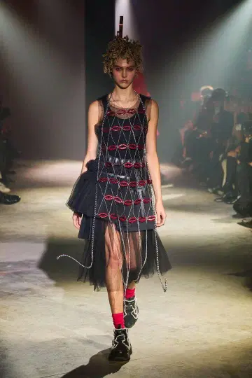 noir kei ninomiya 25ss 샤샤 스커트 S사이즈
