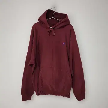 Champion XL 버건디 후드티 리버스 위브
