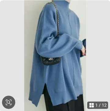 미사용 새상품 택 포함 디스코트 스무스 하이넥 블루