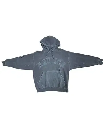 NAUTICA y2k grunge 데미지 후드티