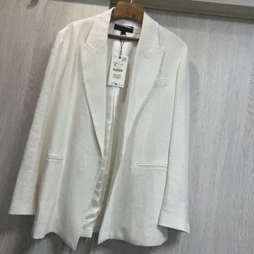 린넨 블렌드 블레이저 에크루 XS