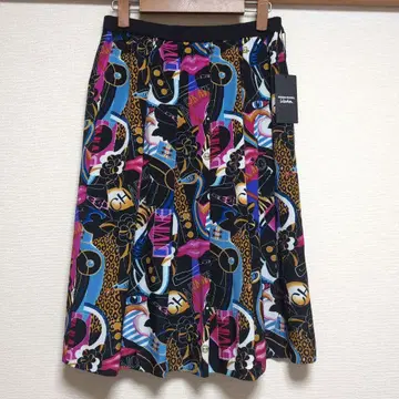 미사용 새상품 레어 소니아 리키엘 컬렉션 기념일 프린트 스커트
