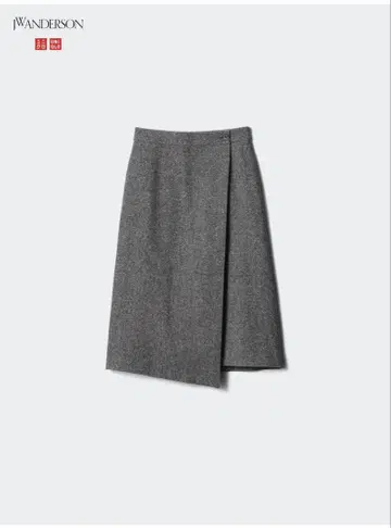 JW ANDERSON 그레이 랩스커트 UNIQLO