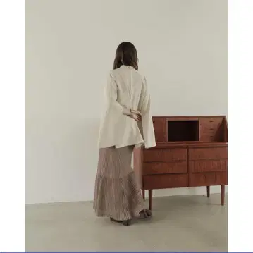 Alumu. slit high necked airy tops