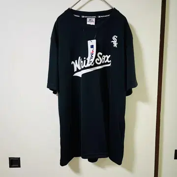 MLB 시카고 화이트삭스 반팔 티셔츠 XL LL 검정 블랙 남성용