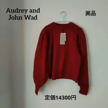 Audrey and John wad 긴팔 니트 스웨터 파워숄더 새상품급