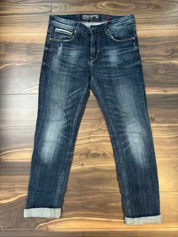다크 블루 스트레이트 컷 데님 30