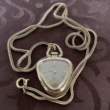 초레어 초가련 SEIKO 하트형 GOLD 목걸이 수동 와인딩 시계