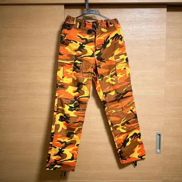 ROTHCO 밀리터리 카고 팬츠 BDU 오렌지 S
