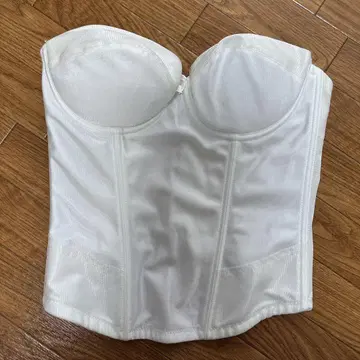 REARNYU 화이트 코르셋 브라이덜 이너 D75