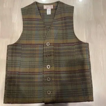 FILSON 체크 무늬 베스트 미국제 사이즈 38