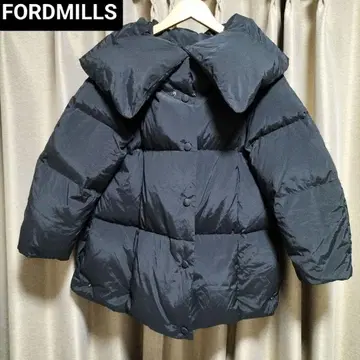 FORDMILLS 포드밀즈 카라 부착 다운 자켓 코트 블랙 36