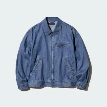 XL 2025 유니클로 집업 블루종 데님
