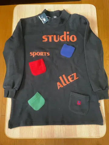 Allez Sports Studio 맨투맨 트레이닝복 M 블랙 블랙