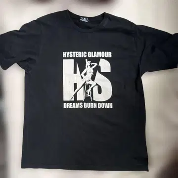 HYSTERIC GLAMOUR 블랙 T셔츠 L 사이즈