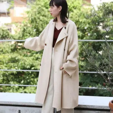 갤러리 바이 베이지 더블 페이스 블레스 롱 코트