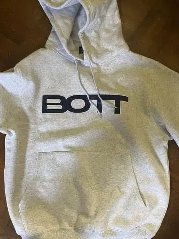 BOTT 그레이 후드티 풀오버 후디