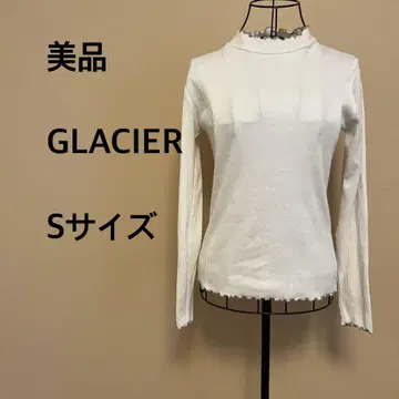 [새상품급] GLACIER/여성용/긴팔/상의/아이보리/하이넥/리브
