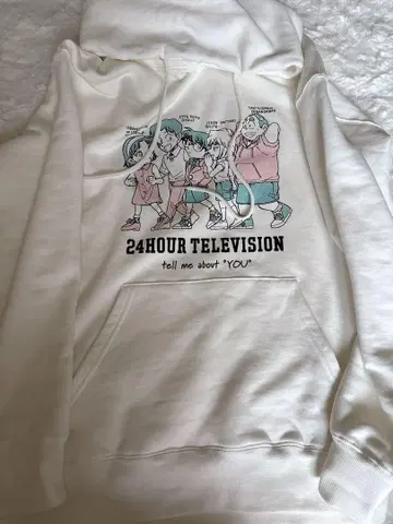 24HOUR TELEVISION 후드 부착 후드티