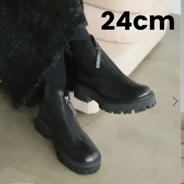 미사용 새상품 SLOBE 지퍼 부츠 24cm