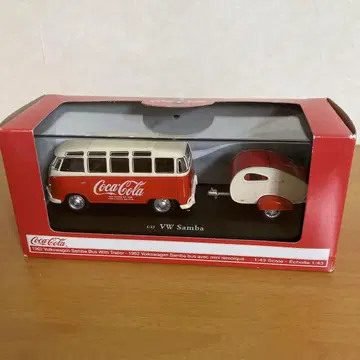 VW 삼바 버스 & 코카콜라 트레일러 모형