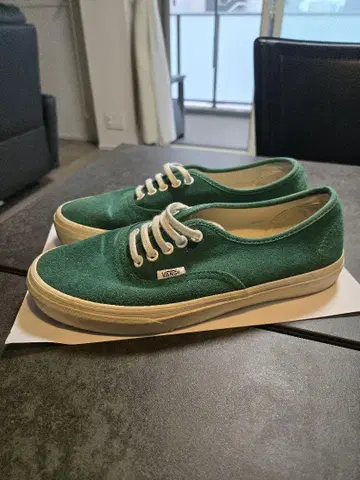 VANS 그린 스웨이드 스니커즈 26cm