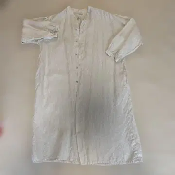 fog linen work 린넨 100% 긴팔 셔츠 원피스