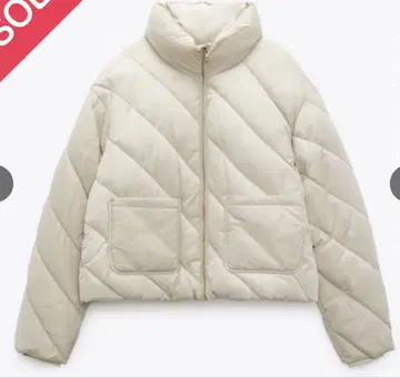 ZARA 다운 아이보리