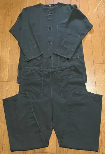 REAL McCOY'S JUNK FORCE BLACK PAJAMA 상하의