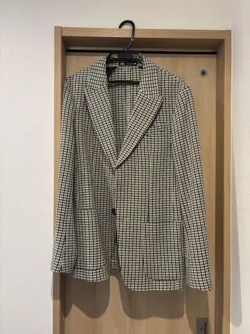 [ 새상품급 ] ZARA 체크 무늬 테일러드 자켓