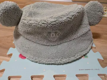 디즈니 귀달이 플리스 모자 그레이