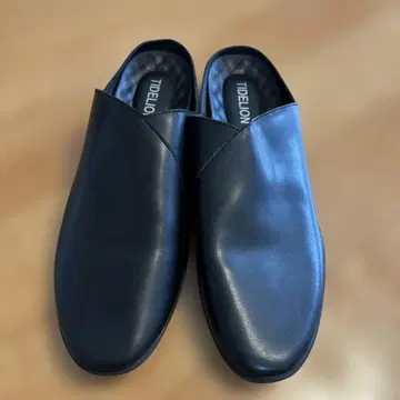 TIDELION 블랙 슬립온 실내화 약 28cm