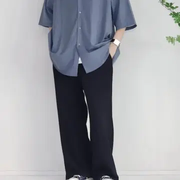 슬랙스 하이웨스트 와이드 슬랙스 M 사이즈