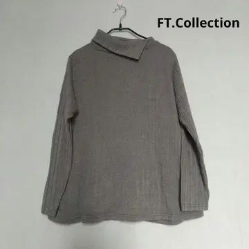 FT.Collection 긴팔 리브 스웨터 샌드 베이지